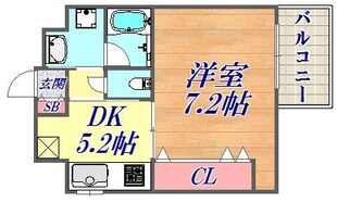 エステムプラザ神戸三宮ルクシアの物件間取画像